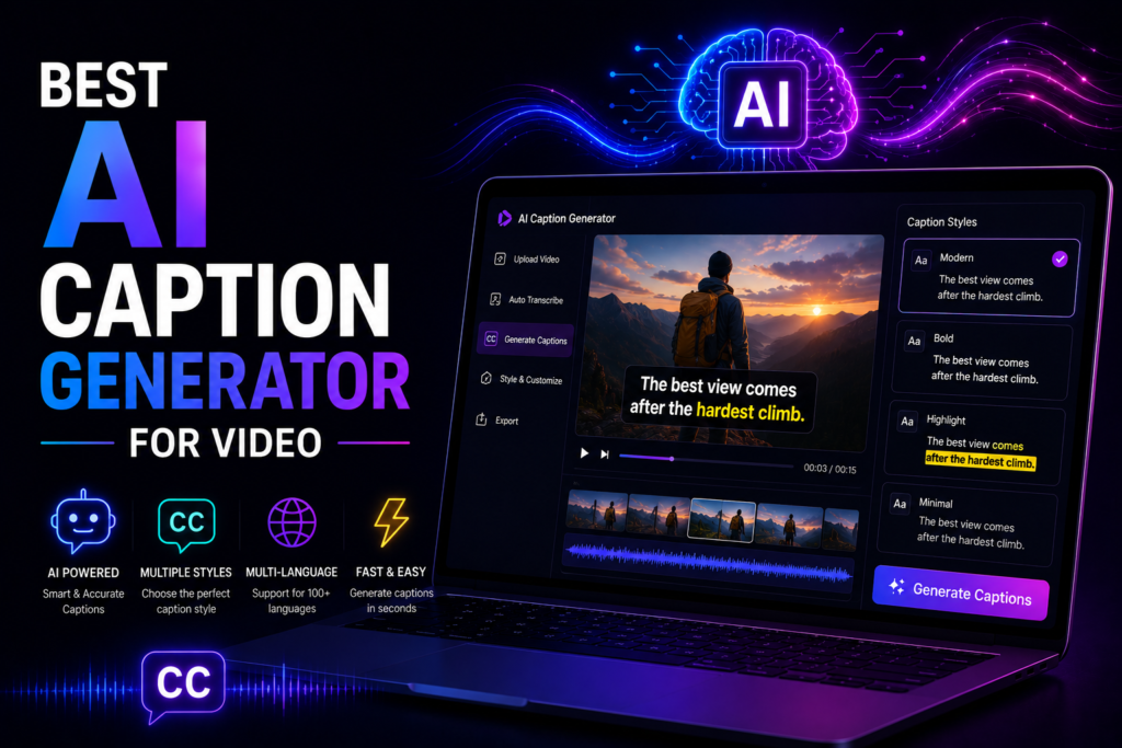 Best AI Caption Generator for Video Best AI Caption Generator for Video