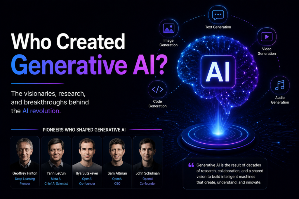Who Created Generative AI? The Complete History who created generative ai