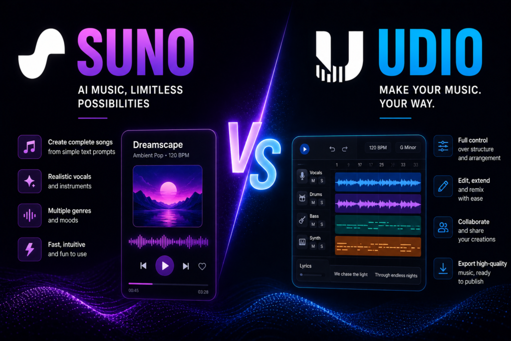 Suno vs Udio
